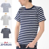 【5%OFFセール】JEMORGAN ジェーイーモーガン ジェーモーガン Tシャツ 半袖 ボーダー クルーネック サーマル パックTシャツ(J5089-626)【パックT ポケットTシャツ ポケT】|