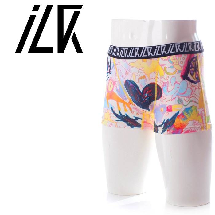 【メール便対応】ILK(イルク) M_11006 ショートタイプ ボクサーパンツ 【メンズ下着・男性用下着・アンダーウェア・インナー・村上悦子・コラボレーション】