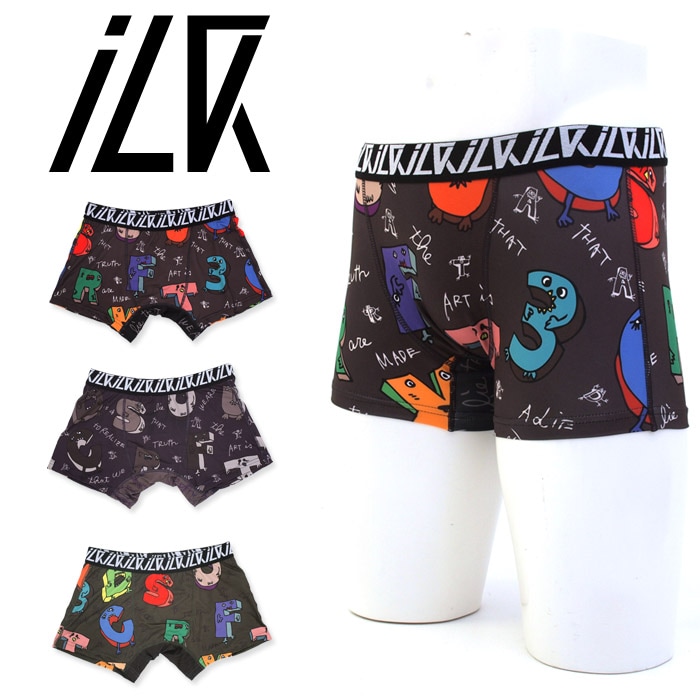 ILK(イルク) Monster ボクサーパンツ(ILK-12SS-06) 【メンズ下着・男性用下着・アンダーウェア・インナー・MINORU HIRATANI・コラボレーション】