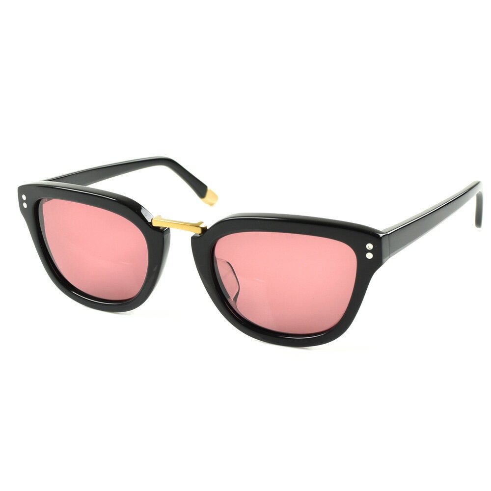 【5%OFFセール】セイバー サングラス SABRE ベンチュラ レディース メンズ uvカット 紫外線 ウェリントン 大きめ 黒ぶち ピンクレンズ sunglas ブランド VENTURA SS7-