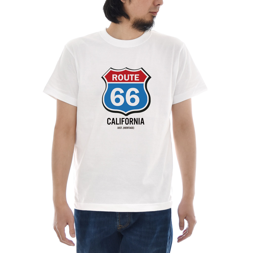 ��5%OFF������ۥ��㥹�� T����� �롼�� 66 ROUTE 66 ���顼 ȾµT����� ��� ��ǥ����� ����ե���˥� ���ᥫ�� �礭�������� �ۥ磻�� �� S M L XL XXL XXXL 3L 4L