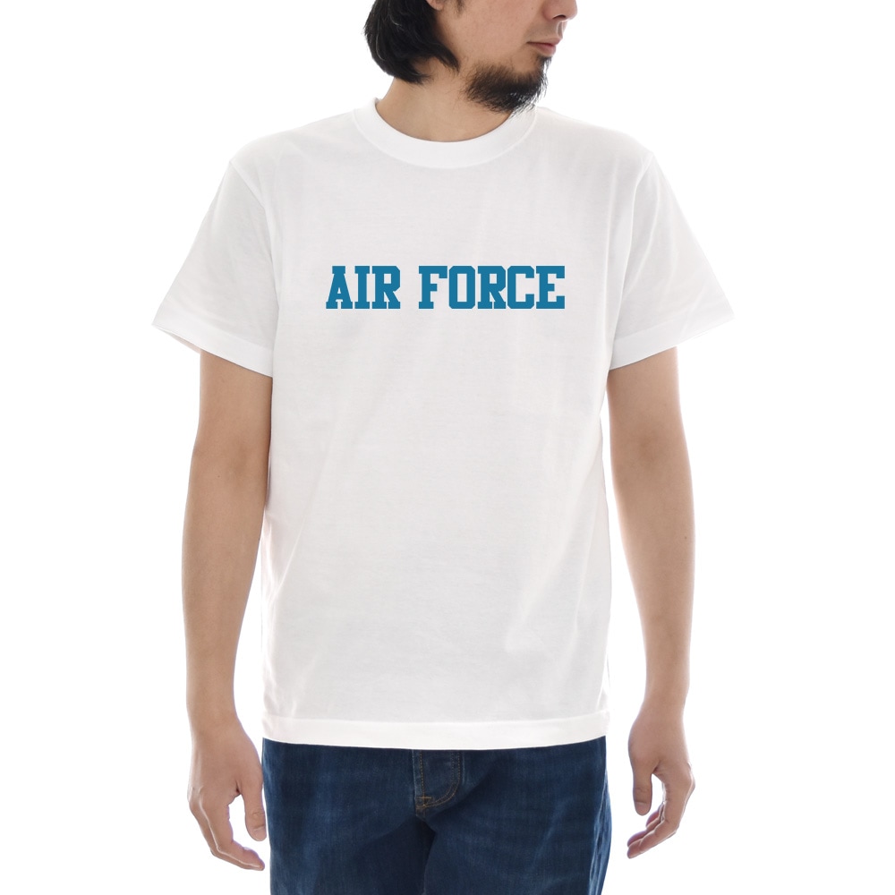 【5%OFFセール】ジャスト Tシャツ AIR FORCE 半袖Tシャツ メンズ おしゃれ 大きいサイズ エアフォース カリフォルニア 基地 白 US S M L XL XXL XXXL 3L 4L|