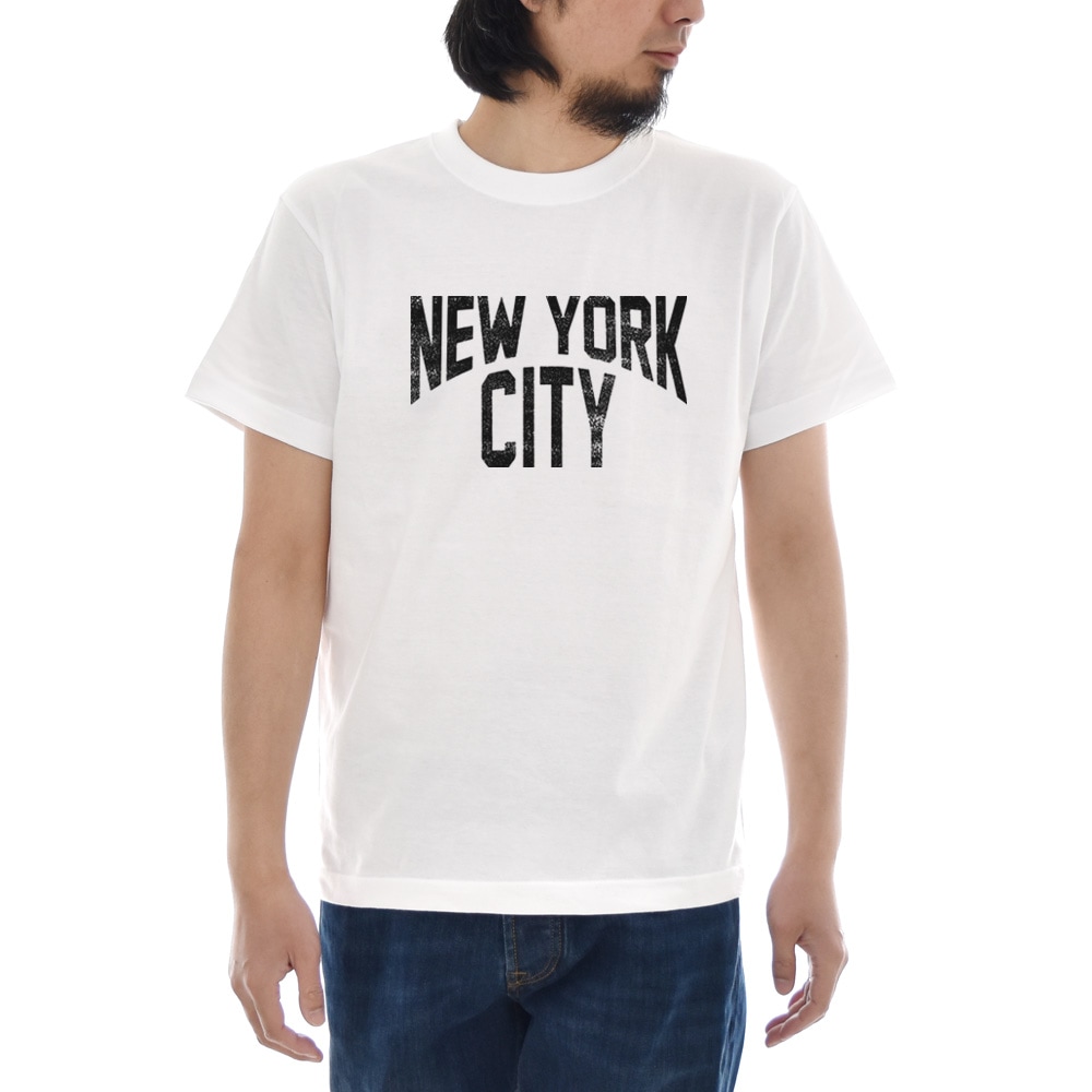 ジャスト Tシャツ NEW YORK CITY 半袖Tシャツ メンズ おしゃれ 大きいサイズ ジョンレノン ジョン レノン ニューヨーク シティ 白 S M L XL XXL XXXL 3L 4L