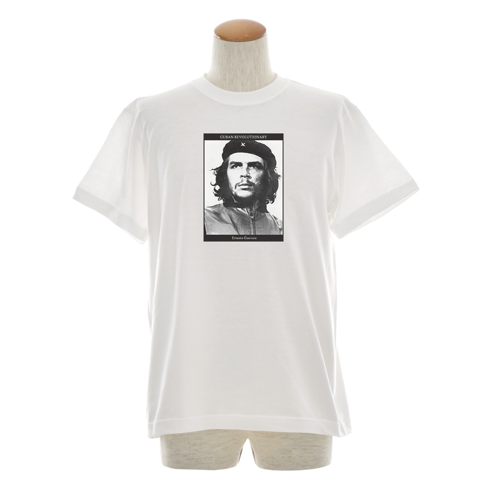 ジャスト Tシャツ CHE GUEVARA フォト 半袖Tシャツ メンズ おしゃれ 大きいサイズ チェ ゲバラ エルネスト ERNESTO 革命家 写真 プリント 白 S M L XL 3L 4L