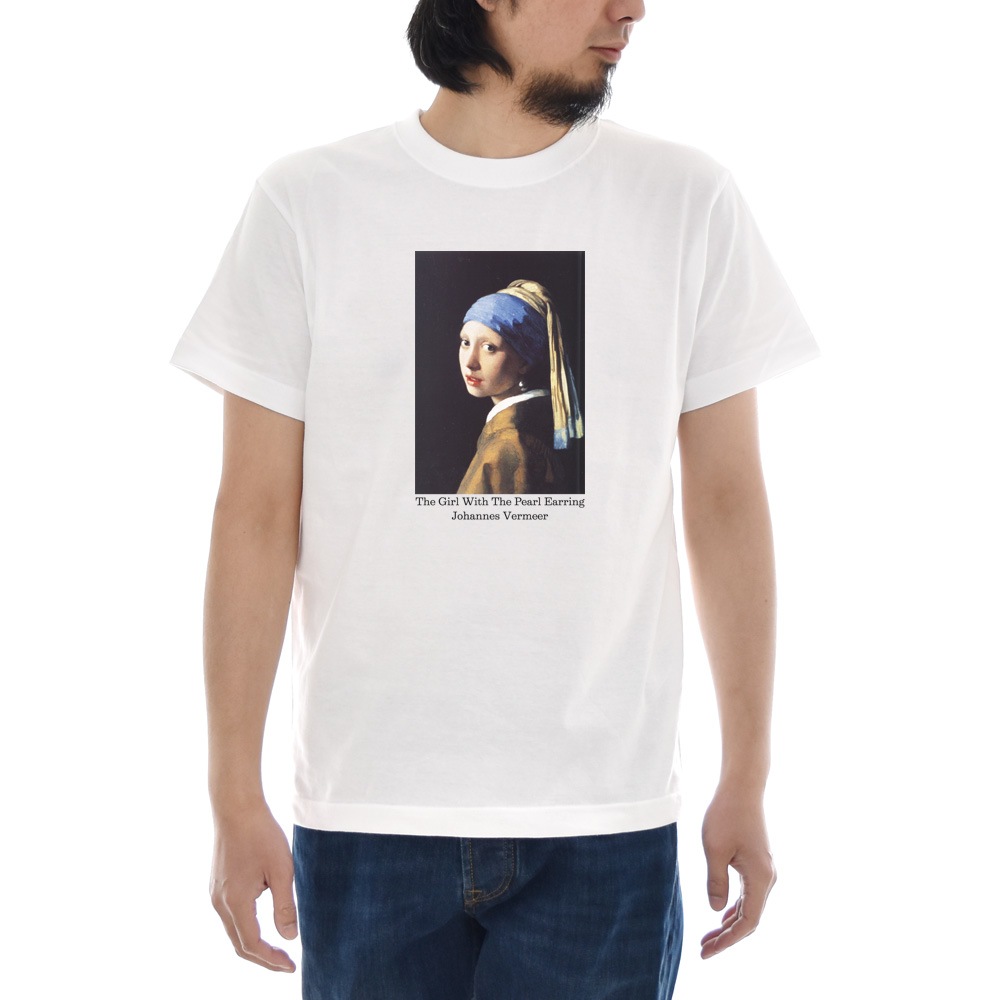 【10%OFFセール】ジャスト Tシャツ 真珠の耳飾りの少女 半袖Tシャツ メンズ レディース 大きいサイズ ビックサイズ ヨハネス・フェルメール 絵画 アート S M L XL XXL XXXL 3