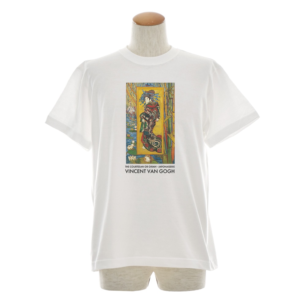 Vincent van Gogh イラスト Tシャツ Mサイズ　ゴッホ ゴッホ Tシャツ 高級売春婦 英泉 花魁 おいらん 浮世絵 半袖T