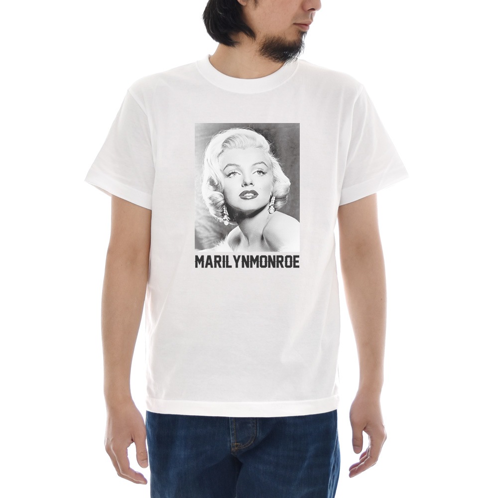 マリリンモンロー Tシャツ マリリン・モンロー フォト ジャスト 半袖Tシャツ メンズ レディース 大きいサイズ ティーシャツ 白 S M L XL XXL XXXL ブランド|Just T-shir