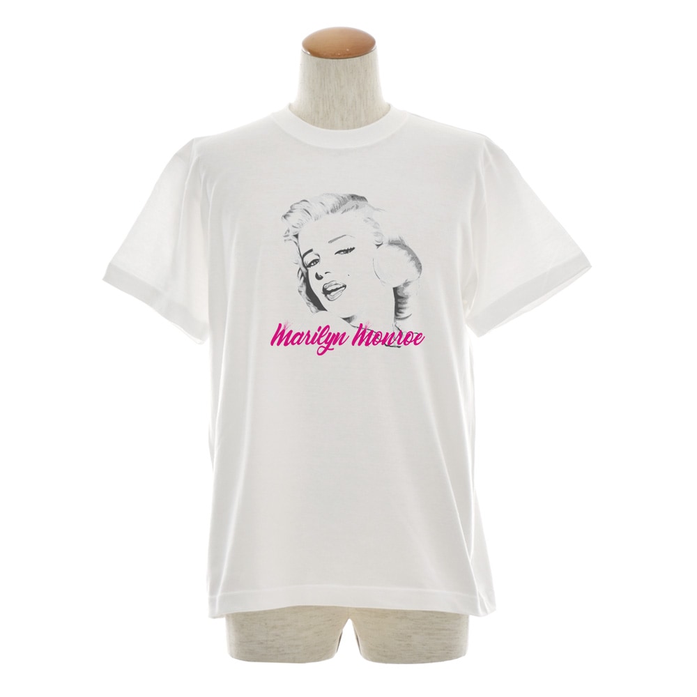 マリリンモンロー Tシャツ マリリン・モンロー スマイル ジャスト 半袖Tシャツ メンズ レディース 大きいサイズ ティーシャツ 白 S M L XL XXL XXXL ブランド