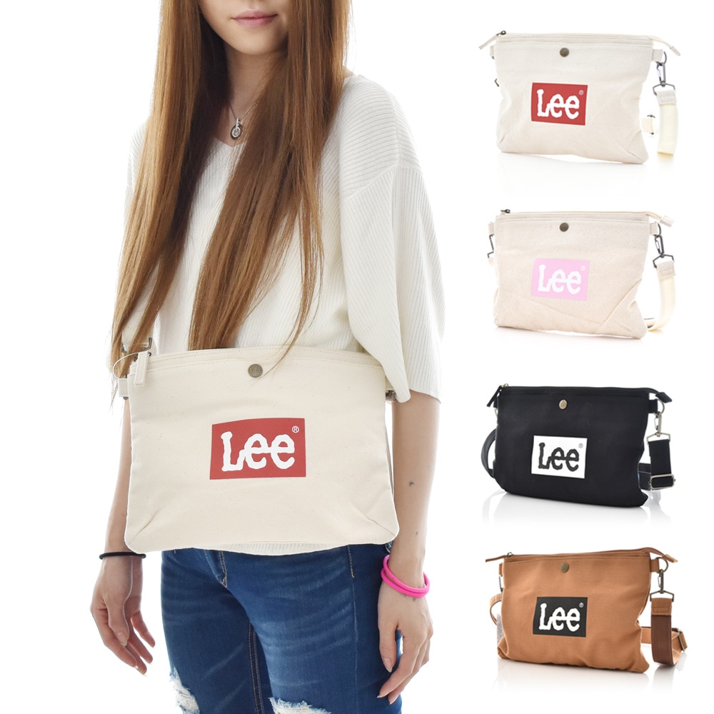【10%OFFセール】Lee リー バッグ ロゴ ハンプ サコッシュ ショルダーバッグ ミニバッグ メンズ レディース ブランド 斜め掛け アウトドア キャンバス 帆布 生成  Sacosh 0425