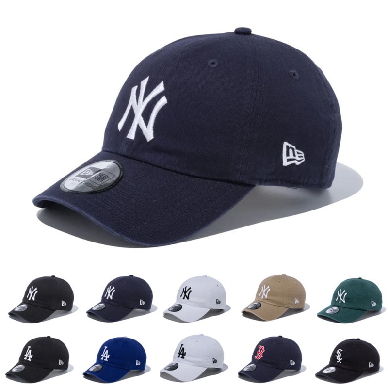 【5%OFFセール】ニューエラ new era NEWERA キャップ フリーサイズ サイズ調整可能 カジュアル クラシック CASUAL CLASIC【メンズ レディース 帽子 ニューヨーク ヤンキース ドジャース ソックス ウォッシュドコットン ローキャップ カーブドバイザー 6パネル】