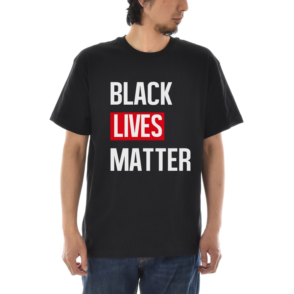 メッセージ Tシャツ BLACK LIVES MATTER ブラック ライヴズ マター スローガン メンズ レディース キッズ 大きいサイズ 小さいサイズ 黒 ブラック 4L