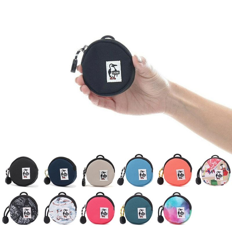 【5%OFFセール】チャムス CHUMS 財布 リサイクルラウンドコインケース ケ－ス Recycle Round Coin Case CH60-3573 小銭入れ コインケース ミニポーチ【メンズ レディース キッズ ジュニア 男女兼用】【通勤 通学 アウトドア キャンプ フェス】【サステナブル素材 リサイクル素材】