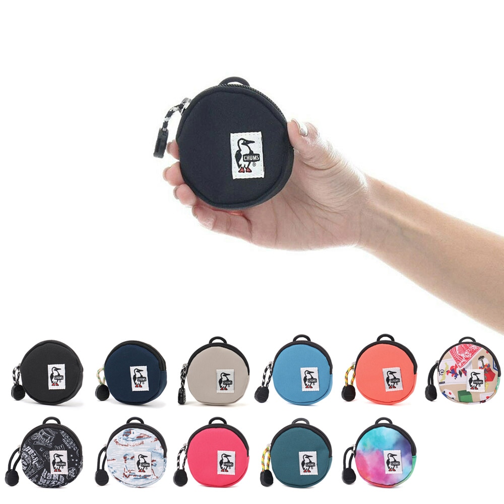 チャムス CHUMS 財布 リサイクルラウンドコインケース ケ－ス Recycle Round Coin Case CH60-3573 小銭入れ コインケース ミニポーチ【メンズ レディース キッズ ジュニア 男女兼用】【通勤 通学 アウトドア キャンプ フェス】【サステナブル素材 リサイクル素材】