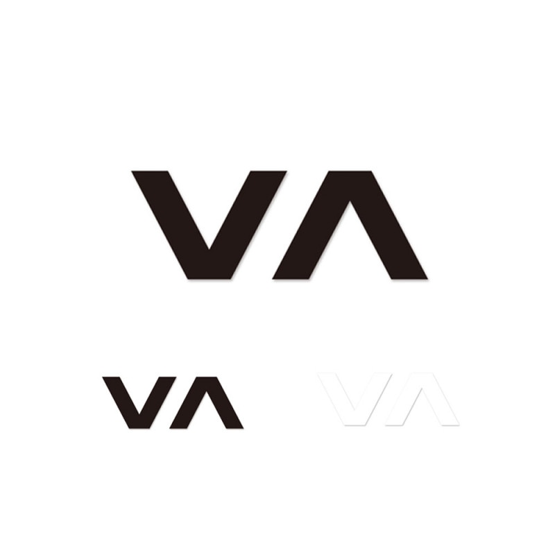 【5%OFFセール】RVCA ルーカ ルカ ステッカー VAカット スモール ロゴ カッティングステッカー デカール メンズ レディース アウトドア ブラック 黒 ホワイト 白 R00S06