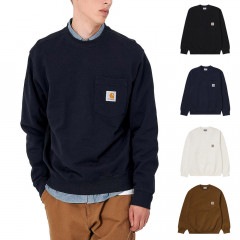 【5%OFFセール】カーハート WIP Carhartt WIP トレーナー ポケット スウェットシャツ スウェット プルオーバー トップス メンズ レディース POCKET SWEATSHIRT I027681-21FW