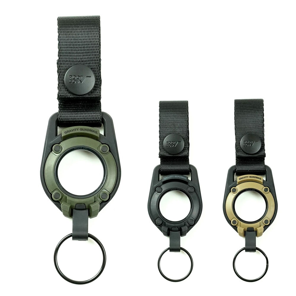 【5%OFFセール】ルート コー ROOT CO ルート コー クアッドマグ ウェービング ループ リング マグネットジョイント式 カラビナ キーホルダー アウトドア キャンプ ソロキャンプ 黒 ブラック 黒 カーキ コヨーテ GRAVITY GRAVITY QUAD MAG. WEBBING LOOP RING ver. GQNR-4402