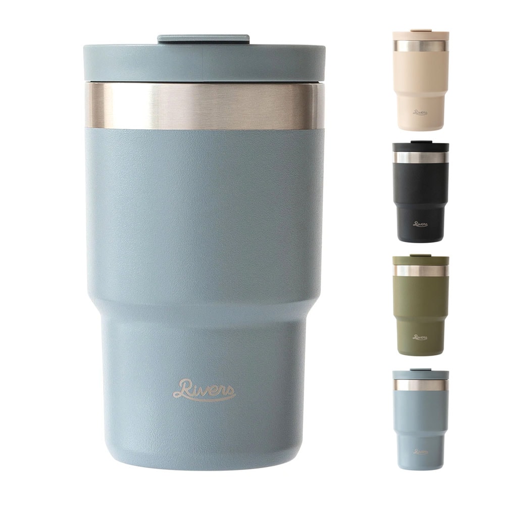 【5%OFFセール】リバーズ Rivers 真空ステンレス タンブラー ウォールマグ シェイド マグ 水筒 コーヒー 通勤 通学 アウトドア キャンプ ブラック ベージュ ALLMUG SHADE SHD