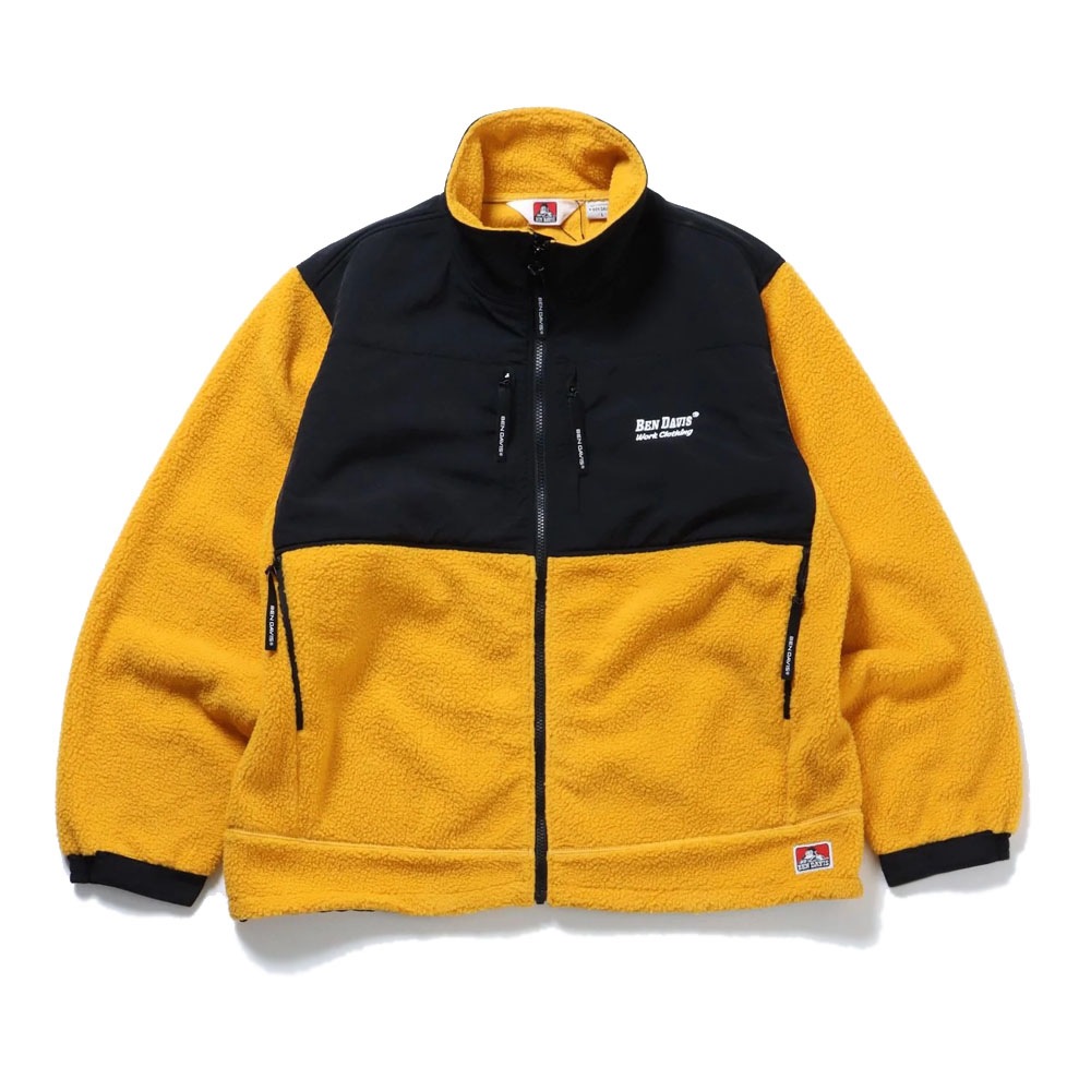 ベンデイビス bendavis DAVIS フリース ナイロン 切替 ワンポイント刺繍 ジャケット HEAVY FLEECE JACKET ロゴ刺繍 メンズ レディース M-2780023