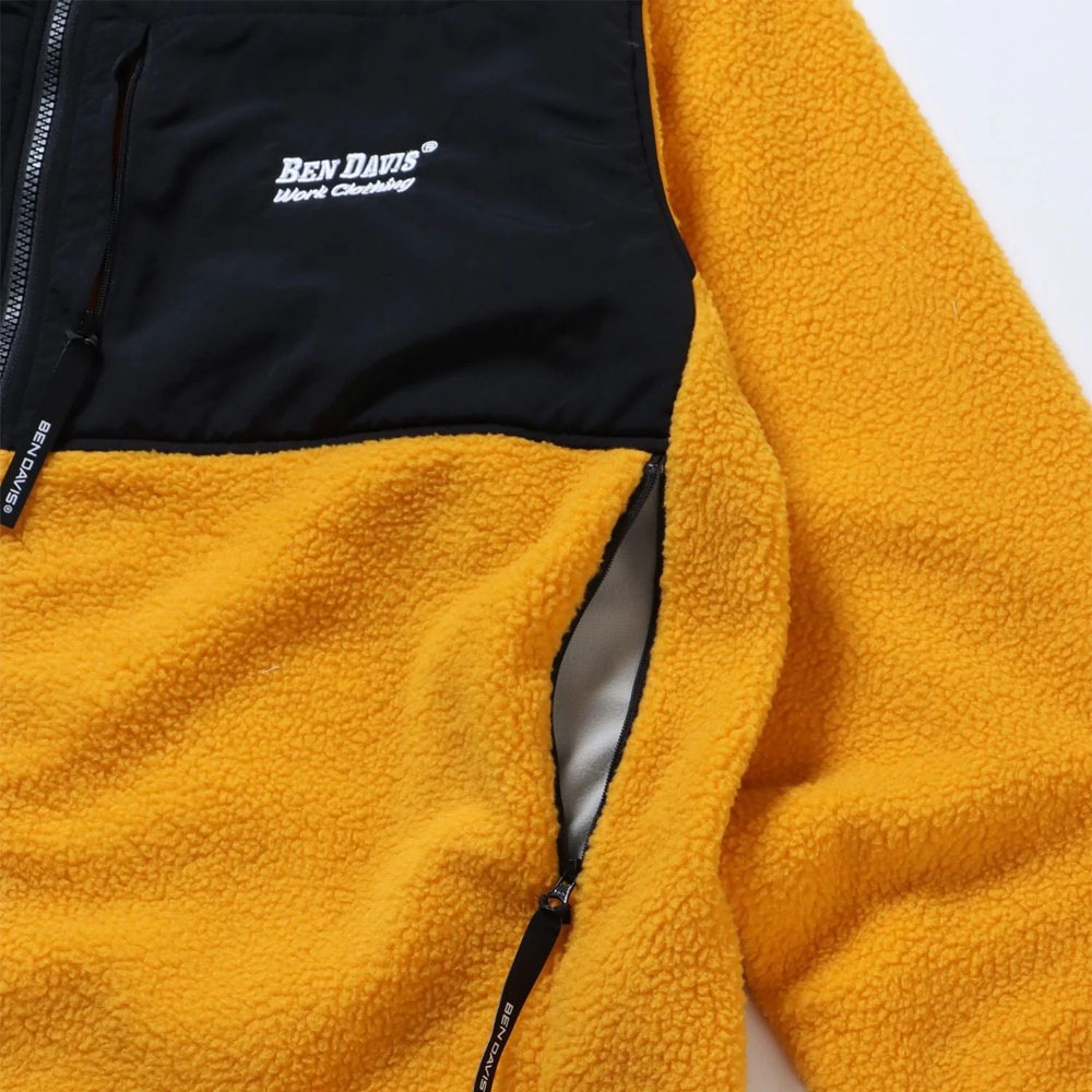 ベンデイビス bendavis DAVIS フリース ナイロン 切替 ワンポイント刺繍 ジャケット HEAVY FLEECE JACKET ロゴ刺繍 メンズ レディース M-2780023