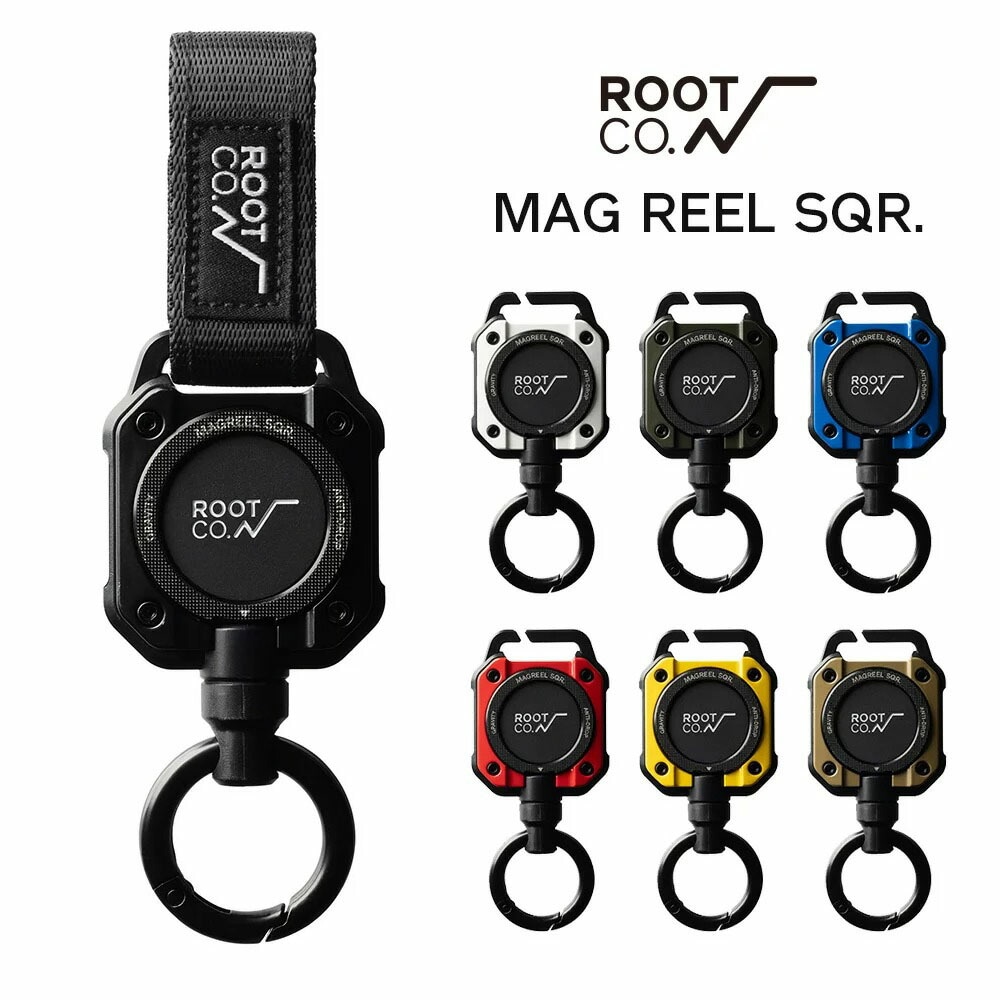 【5%OFFセール】ルート コー ROOT CO. グラビティ マグリール SQR. マグネット内蔵型コードリールギアホルダー ROOT CO. GRAVITY MAG REEL SQR. GMRS-4435
