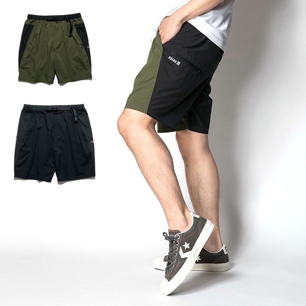 【5%OFFセール】ロアーク リバイバル ROARK REVIVAL ショーツ ボートマン テックショーツ ナイロン ハーフパンツ 水陸両用 パッカブル 黒 BOATMAN TECH SHORTS RSJ720