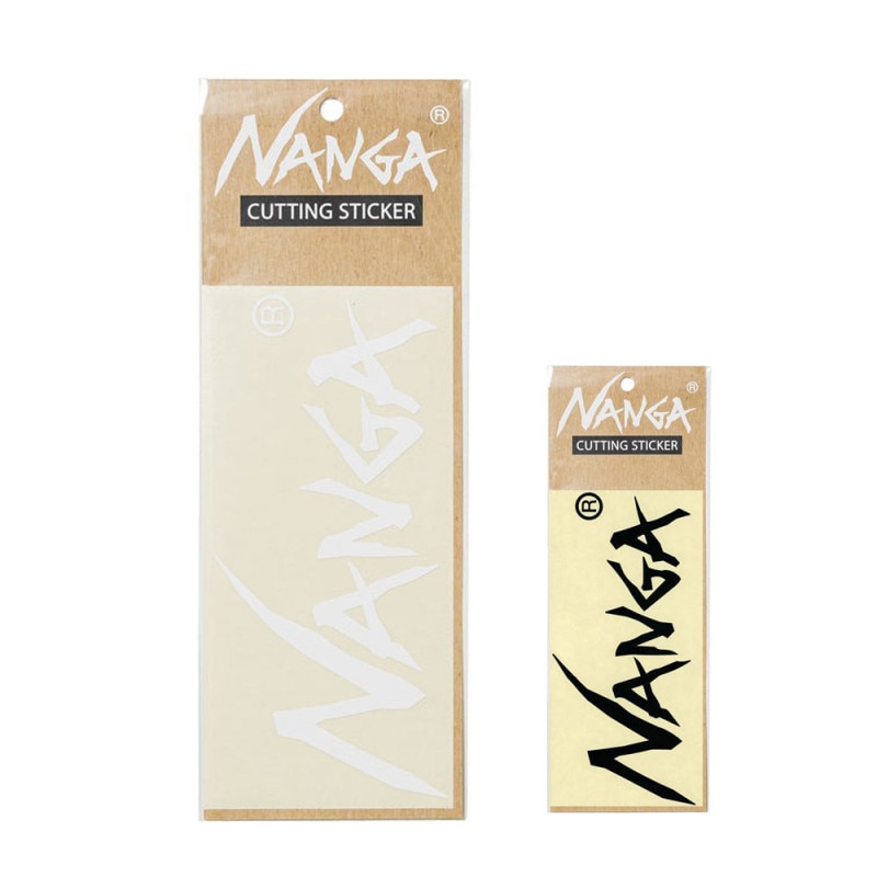 【5%OFFセール】ナンガNANGAナンガカッティングステッカーラージSサイズNANGACUTTINGSTICKERLARGENA2254-3G516黒白文字だけくり抜き