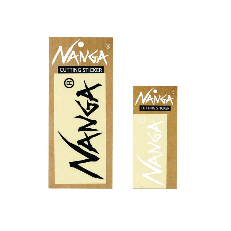 【5%OFFセール】ナンガNANGAナンガカッティングステッカーラージXSサイズNANGACUTTINGSTICKERXSMALLNA2254-3G515黒白文字だけくり抜き