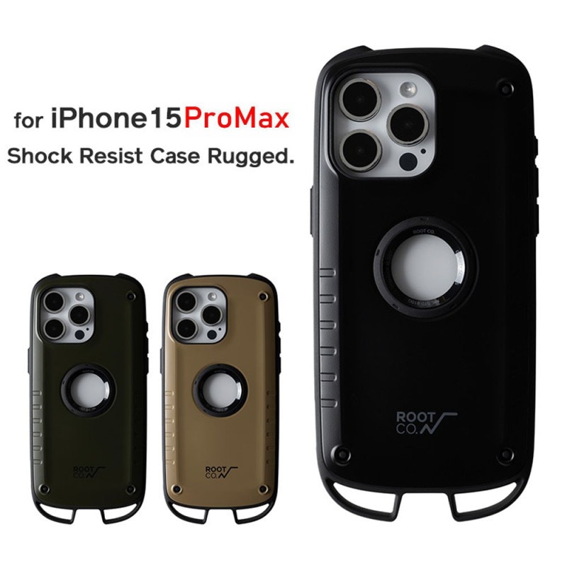 【5%OFFセール】【iPhone15ProMax専用ケース】ルートコーROOTCO.iPhoneケースグラビティショックレジストケースラギッドGRAVITYShockResistCaseRugged.GSRU-4350