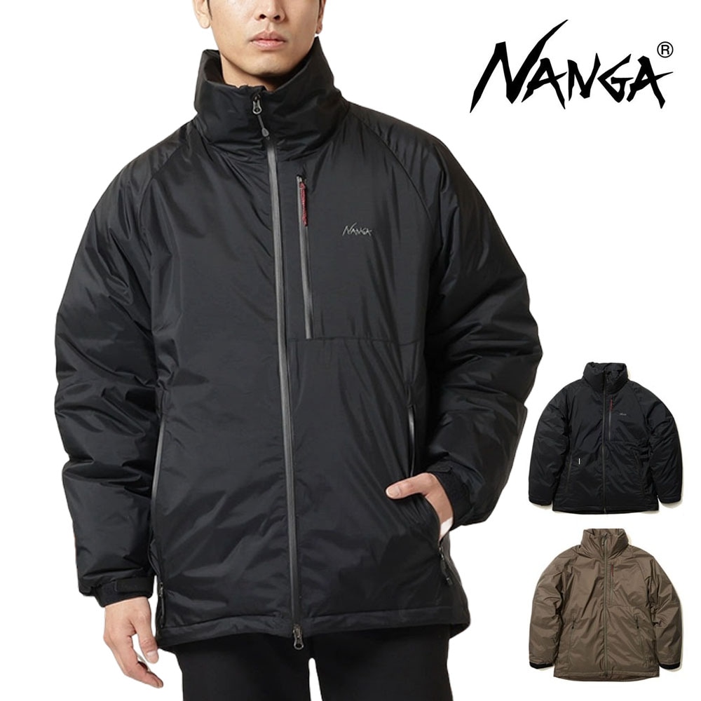 【5%OFFセール】ナンガ NANGA オーロラ スタンドカラー ダウンジャケット AURORA STAND COLLAR DOWN JACKET ND2441-1A002【メンズ M L XL オーロラテックス 防水透湿素材 羽毛 リアルダウン ダックダウン 止水ファスナー ブラック 黒 防寒 定番】