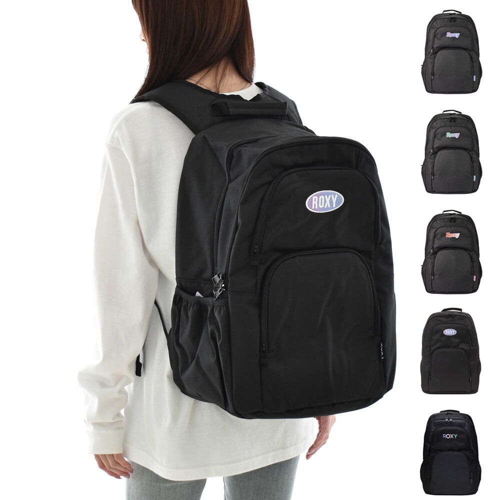 【5%OFFセール】ロキシーROXYバッグリュックGOOUTPLUSゴーアウトプラスバックパックデイパック鏡付きモデル30リットル30LRBG241302大容量通勤通学A4B4