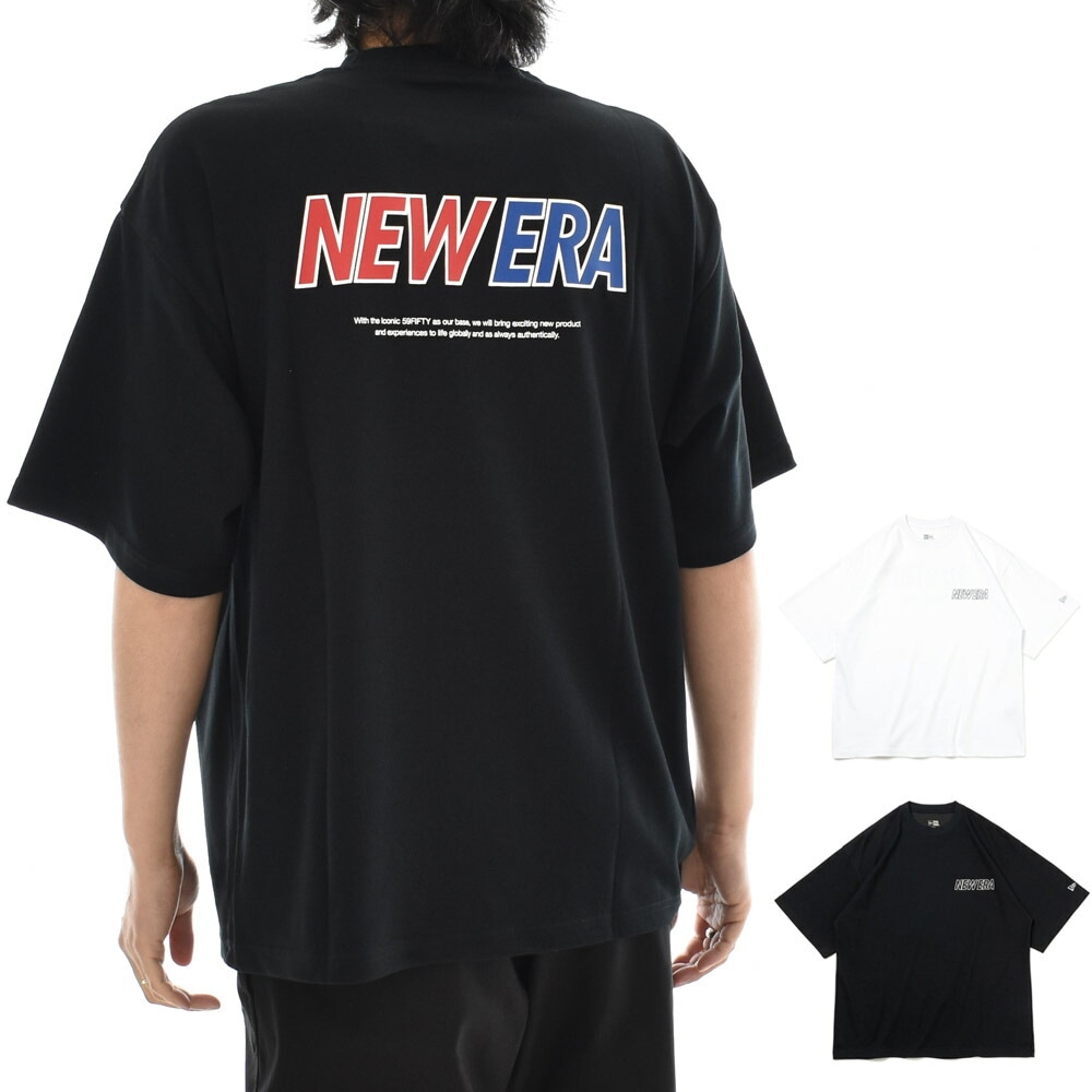 【5%OFFセール】ニューエラ new era NEWERA Tシャツ 半袖 オーバーサイズド パフォーマンス Tシャツ ワードマークロゴ 14121971 14121972 メンズ レディース 吸汗 速乾