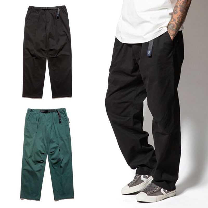 【5%OFFセール】ロアーク リバイバル ROARK REVIVAL トラベルパンツ 2.0 H/W ツイル ストレッチ 2タックス リラックステーパードフィット TRAVEL PANTS 2.0 RPJ1003 メンズ 黒
