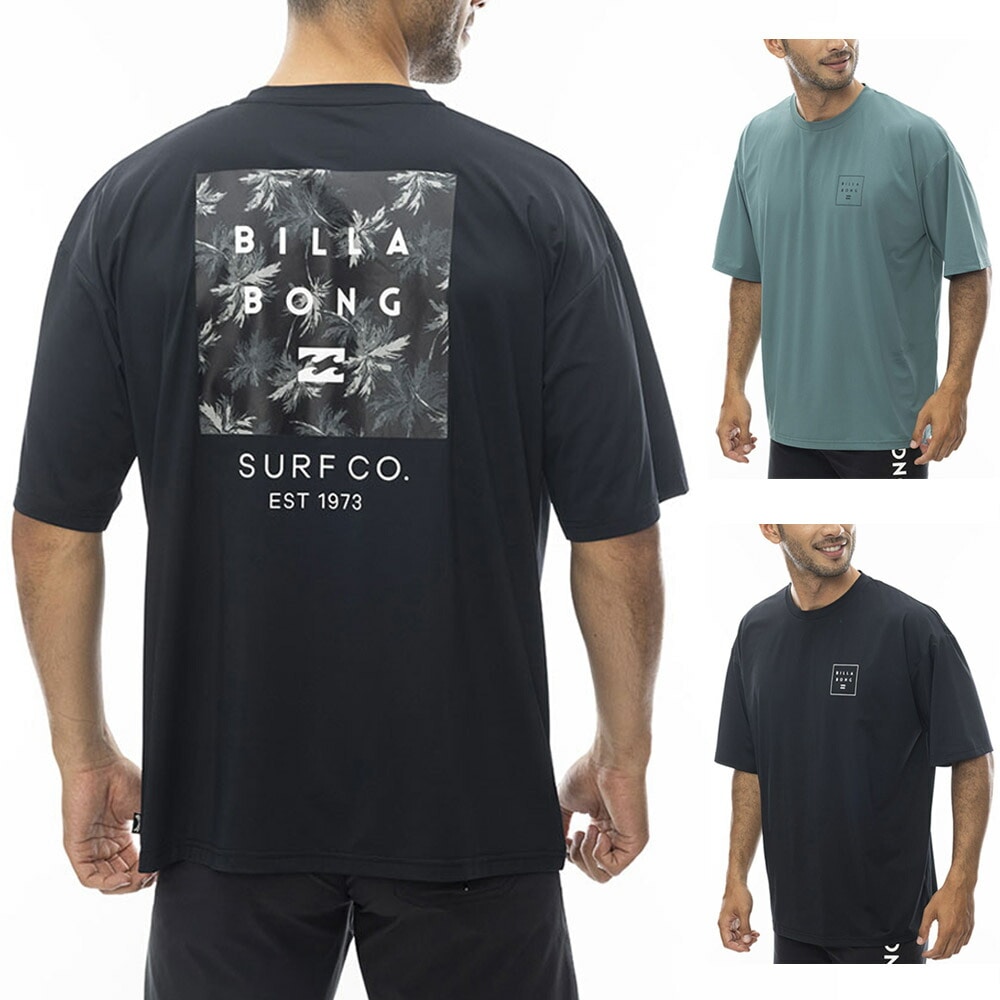 【5%OFFセール】ビラボン BILLABONG ラッシュガード ラッシュ ハーフスリーブ Tシャツ 半袖 RASH HALF SLEEVE TEE BE011867 メンズ UVカット UPF50+ 紫外線対策 ラッシュTシャツ