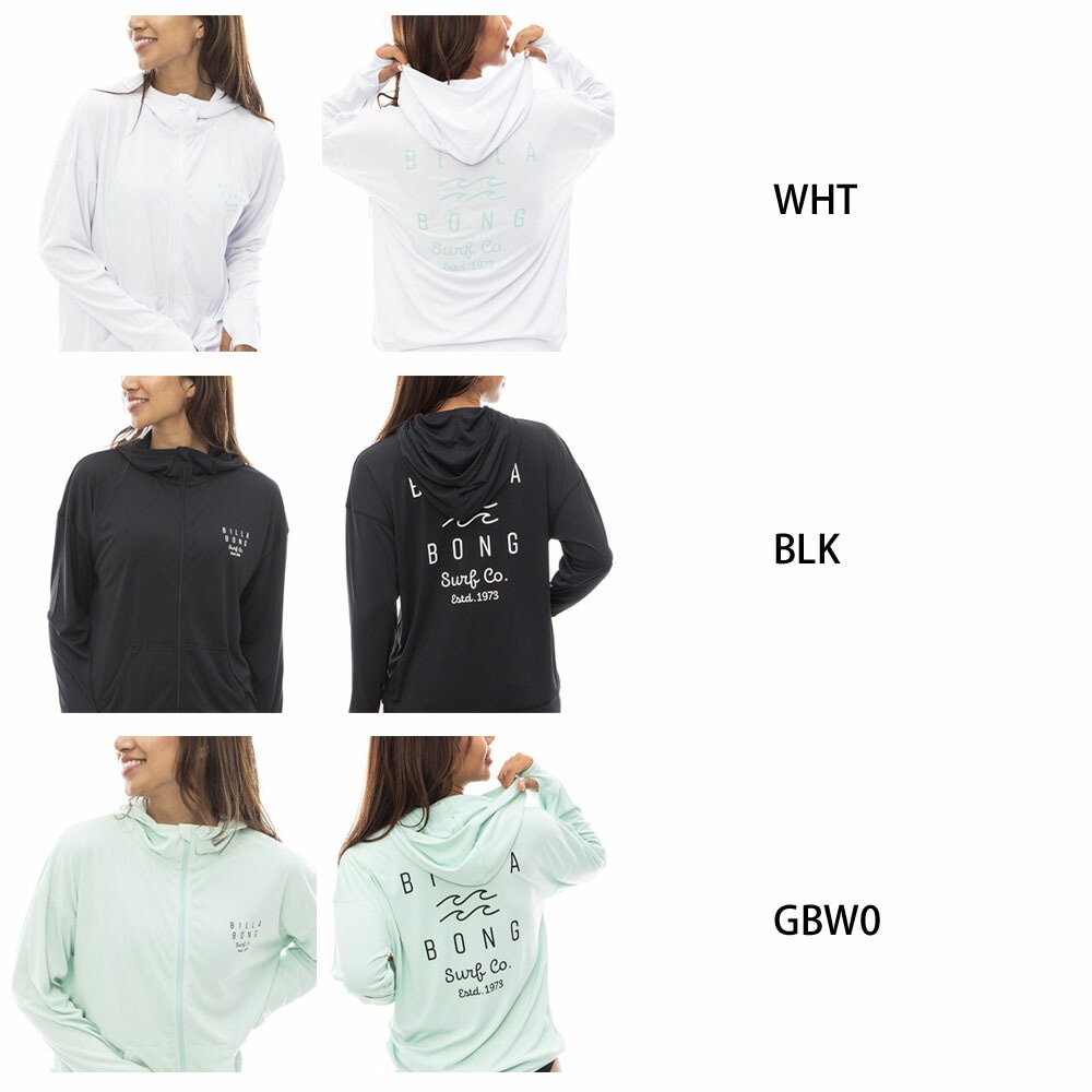 5%OFFセール】ビラボン BILLABONG レディース ジップアップ