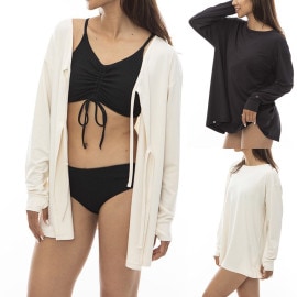 ��5%OFF������ۥӥ�ܥ� BILLABONG ��ǥ����� ��å��奬���� Ĺµ ����T BACK OPEN LS RASH TEE 4WAY BE013868 UPF50+ �糰���к� ���Ƥ��ɻ� �ס��� �� ��Φξ��