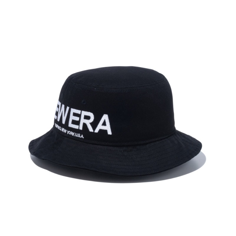【5%OFFセール】ニューエラ new era NEWERA ハット バケット01 BUCKET01 THE ORIGIN 14109556 メンズ レディース 帽子 バケットハット バケハ ビッグロゴ 刺繍 黒