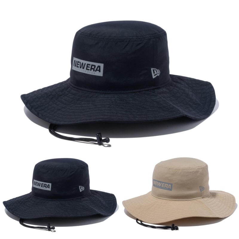 【5%OFFセール】ニューエラ new era NEWERA アウトドア レディース ハット アドベンチャーハット ワイド OD ADV WIDE NY WR 14110056 14110055 帽子 リフレクターロゴ あご紐 替え紐付