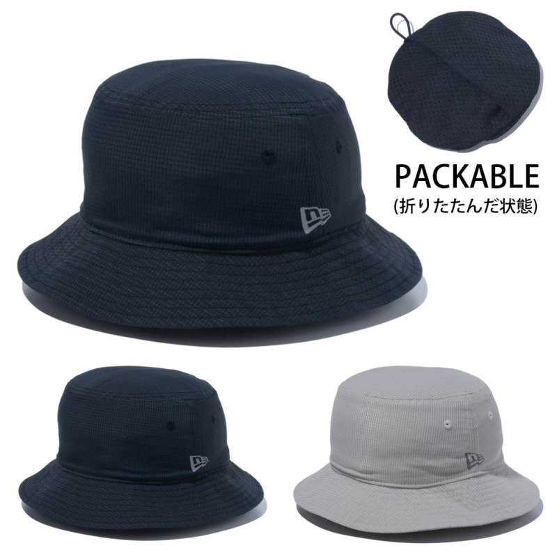 【5%OFFセール】ニューエラ new era NEWERA アウトドア ハット バケット01 パッカブル テックエアー OD BKT01 PACK BSC TECH AIR 14110049 14110048 帽子 バケハ 黒