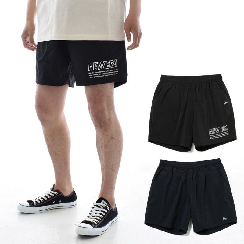 【5%OFFセール】ニューエラ new era NEWERA パフォーマンス ストレッチ ナイロン ショートパンツ ショーツ PA NY ST SPT  14121986 14121987 メンズポリエステル ナイロン 黒