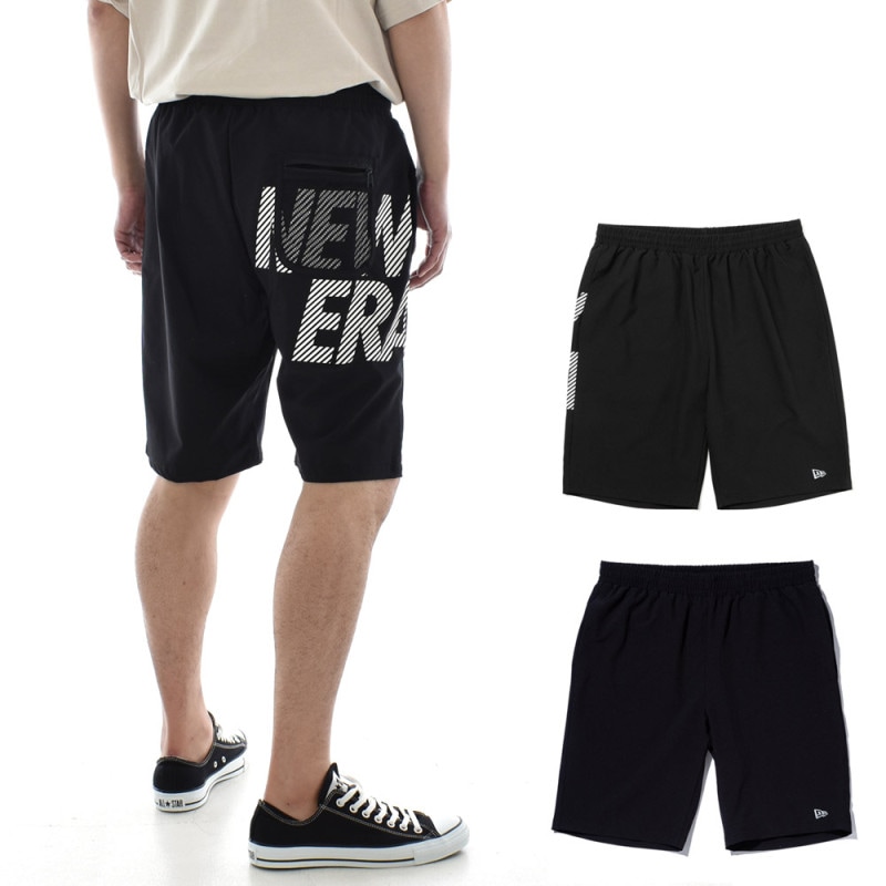 【5%OFFセール】ニューエラ new era NEWERA パフォーマンス ストレッチ ライト ウインド ショーツ ショートパンツ PA LW SPT 14121990 14121991 メンズポリエステル 軽量 黒