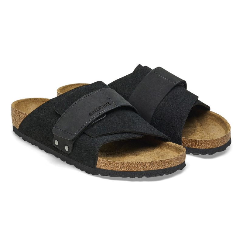 【5%OFFセール】ビルケンシュトック BIRKENSTOCK サンダル キョウト Kyoto VL/NU Black 1022350 1022566 メンズ レギュラー レディース ナロー 黒 ブラック スウェード ヌバック