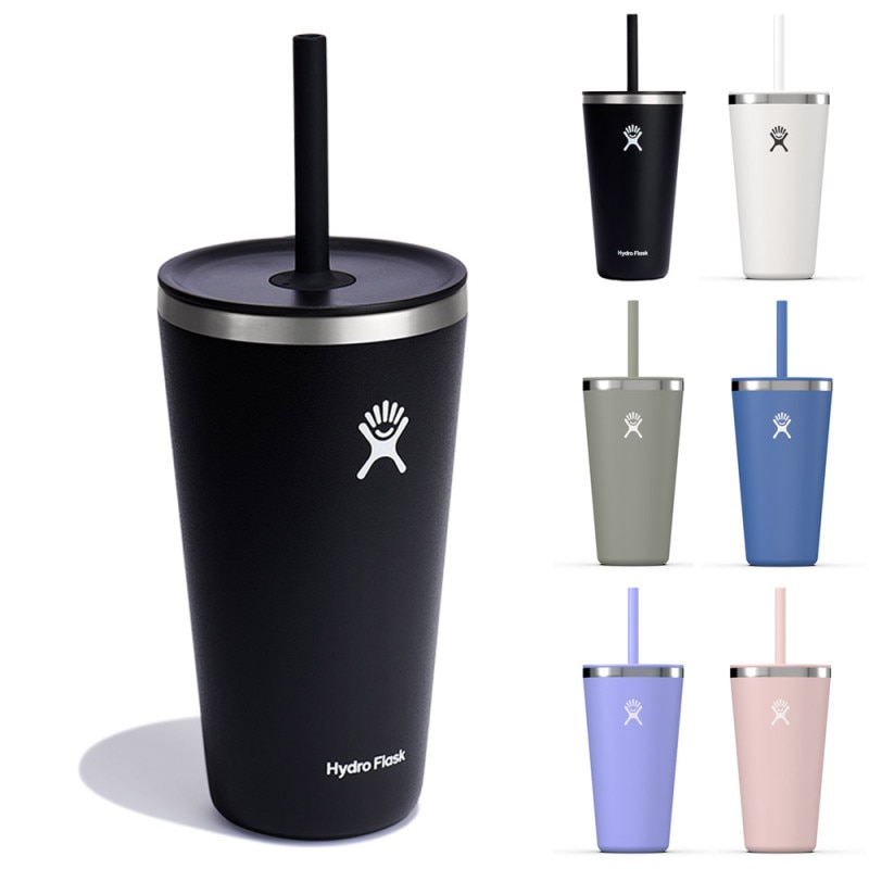 【5%OFFセール】ハイドロフラスク Hydro Flask タンブラー 28オンス オールアラウンドタンブラー ウィズ ストロー リッド 28oz All Around Tumbler With Straw Lid 890174 828ml