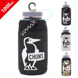 ��5%OFF������ۥ���ॹ CHUMS �������������ܥȥ�ۥ����1000ml  Easy-Go Bottle Holder 1000ml CH60-3520�ڥ�� ��ǥ����� �˽����ѡۡڥ������� �ܥȥ륱���� �ɥ�󥯥ۥ���� �ץ饹���å��ܥȥ��� ���� �ݲ� ���� ����ӥʥեå��դ� ��