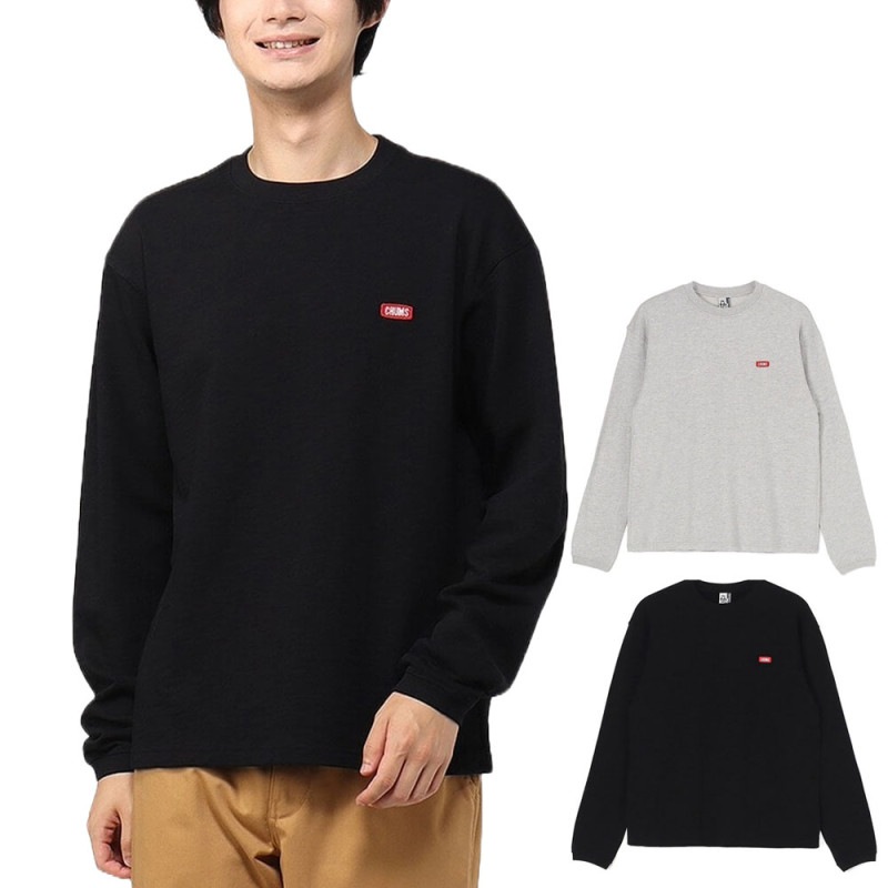 【5%OFFセール】チャムス CHUMS キーストーンスウェットクルートップ Keystone Crew Top CH00-1470【メンズ レディース 男女兼用 大きいサイズ M L XL XXL】【トレーナー 刺繍 ロゴ入り ワンポイント 綿100% 普段使い ルームウェア 家着 グレー ブラック】