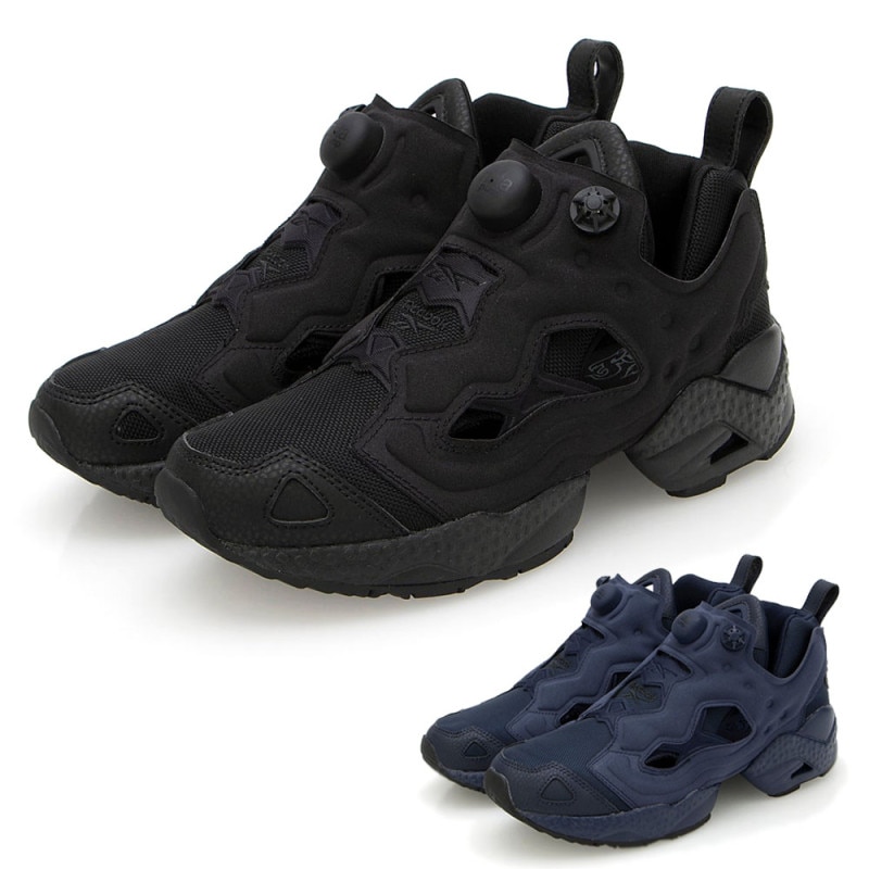 【5%OFFセール】リーボック Reebok スニーカー インスタポンプフューリー95 バリスティックナイロン INSTAPUMP FURY 95 BALLISTIC NYLON RE1759BU39679 RE1759BU39933【メンズ 26.5cm 27.0cm 27.5cm】【ワントーン ネイビー 紺色 ブラック 黒 歩きやすい 軽量 厚底ソール 90年代 Y2K】