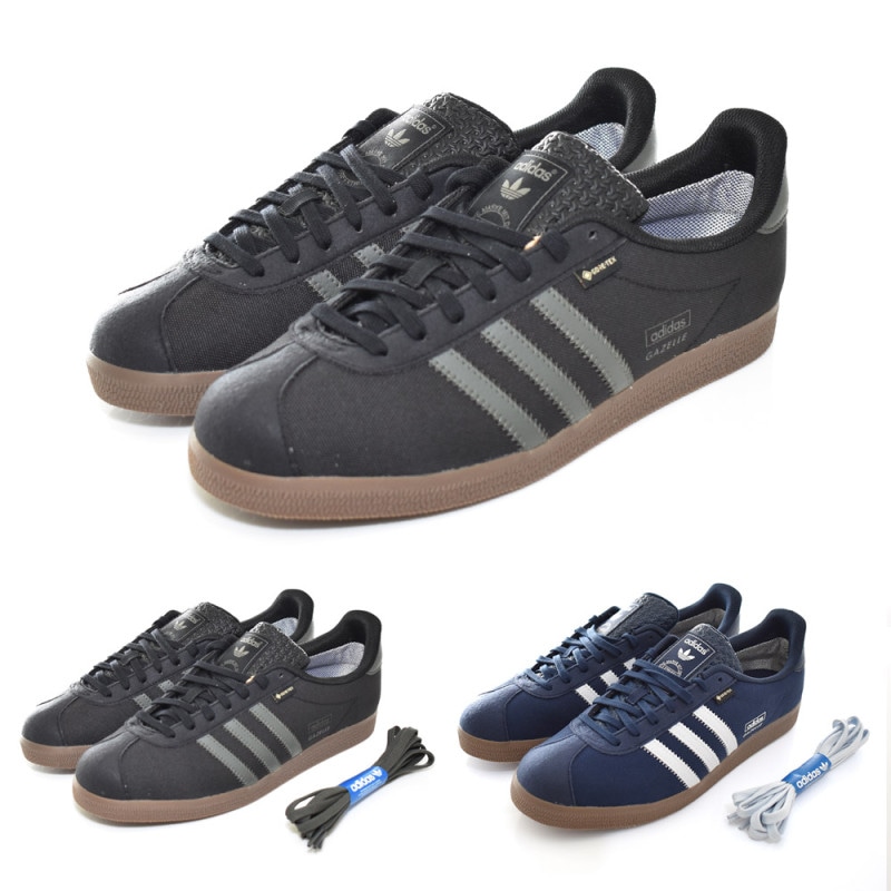 【5%OFFセール】アディダス オリジナルス adidas originals スニーカー ガゼル ゴアテックス GAZELLE GTX JR2727 JR2729【メンズ 男性 26.5cm 27.0cm 27.5cm】【Tトゥシューズ GORETEX GORE-TEX スエード スウェード レザー ブラック 黒 ネイビー 紺 FASHION SPECIALTY】