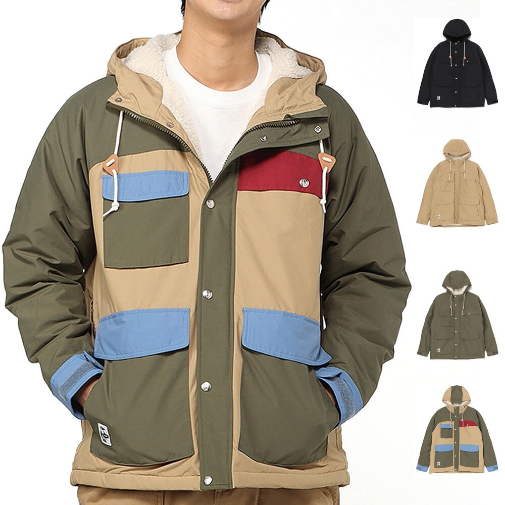 【5%OFFセール】チャムス CHUMS ジャケット キャンピングボアパーカー Camping Boa Parka CH04-1409【メンズ レディース 男女兼用 アウター マウンテンパーカー ブルゾン 防寒 暖かい ボアフリース裏地 ボア フリース コットンナイロン 60/40クロス ロクヨンクロス アウトドア キャンプ】