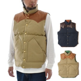 ロッキーマウンテン フェザーベッド Rocky Mountain Featherbed × ウェアハウス WAREHOUSE 別注 キャンバス ダウンベスト CANVAS DOWN VEST 2223
