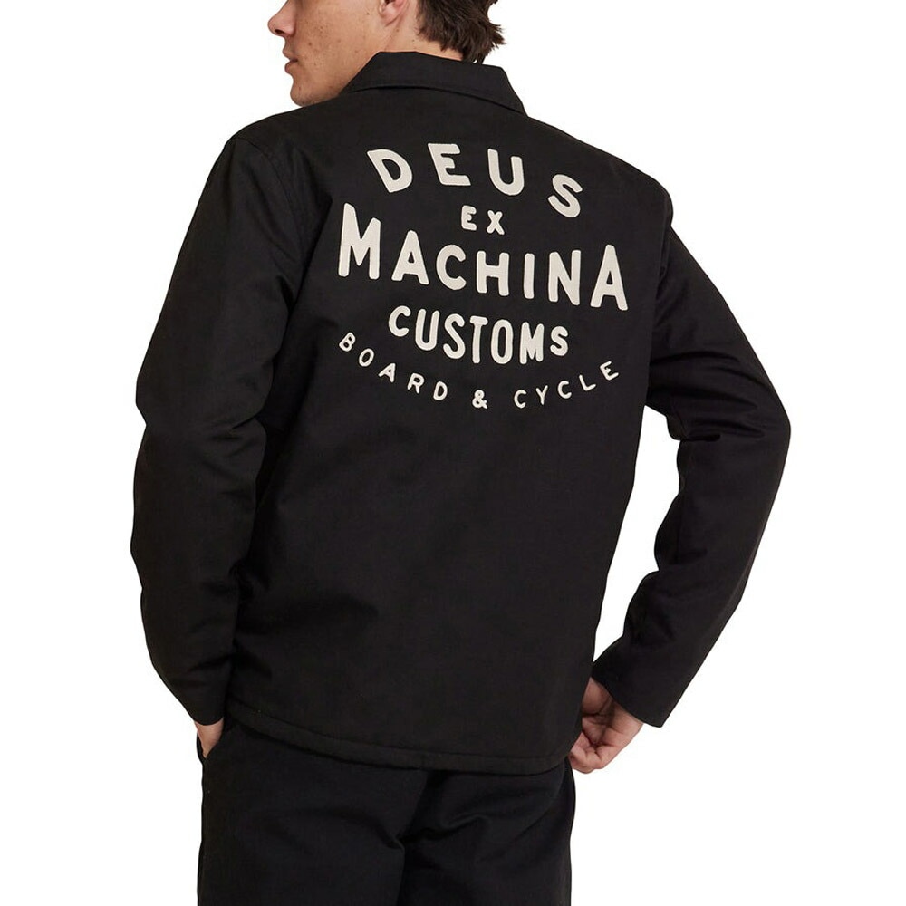 【5%OFFセール】デウス エクス マキナ Deus ex Machina ジャケット ワークショップ コーチジャケット WORKSHOP COACH JACKET DMF246741【メンズ レディース 裏地付 ジャケット ブルゾン キルティング 中綿 長袖 アウター 羽織 コーチ ボタン 秋冬 春 大きいサイズ ストリート サーフィン】