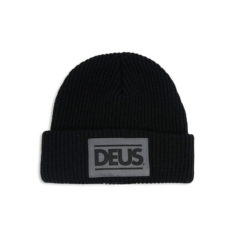【5%OFFセール】デウス エクス マキナ Deus ex Machina ニットキャップ オフロード ビーニー Off Road Beanie DMF247735【メンズ レディース 帽子 ニット帽 ニット ワッチ ワッチキャップ ビーニ リブ編み 防寒対策 カジュアル 秋冬 春 厚手 シンプル 暖か 小物 黒 ブラック サーファー】